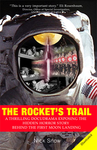 The rocket's trail